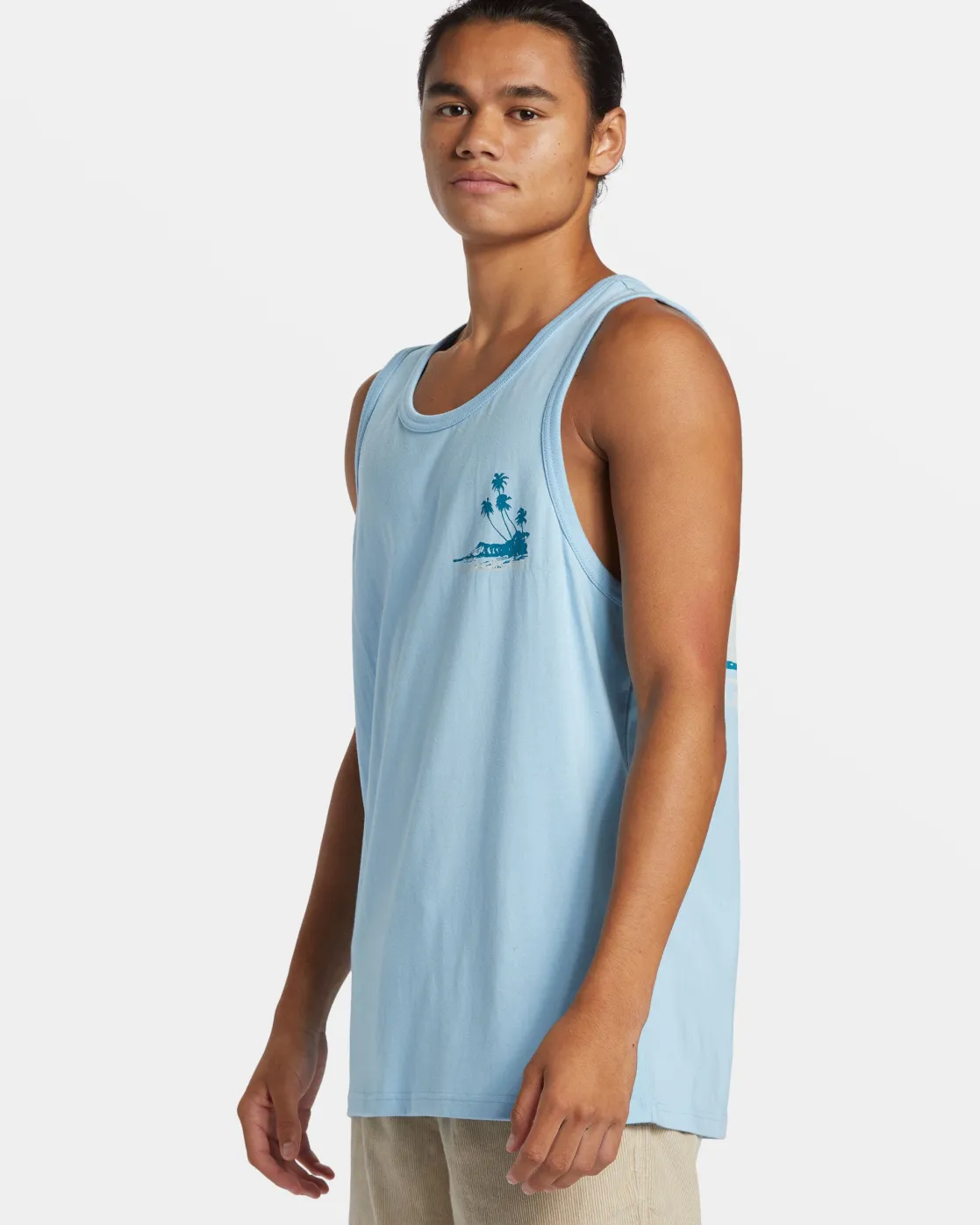 Quiksilver Tees>Tropical Vibes Tank AIRYBLUE
