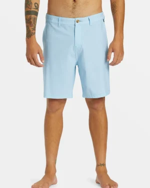 Quiksilver Shorts & Amphibians>Union Heather Amphibian 20" Hybrid Shorts BLUEBELL