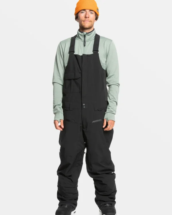 Quiksilver Snow Pants>Utility Bib Snow Pants TRUEBLACK