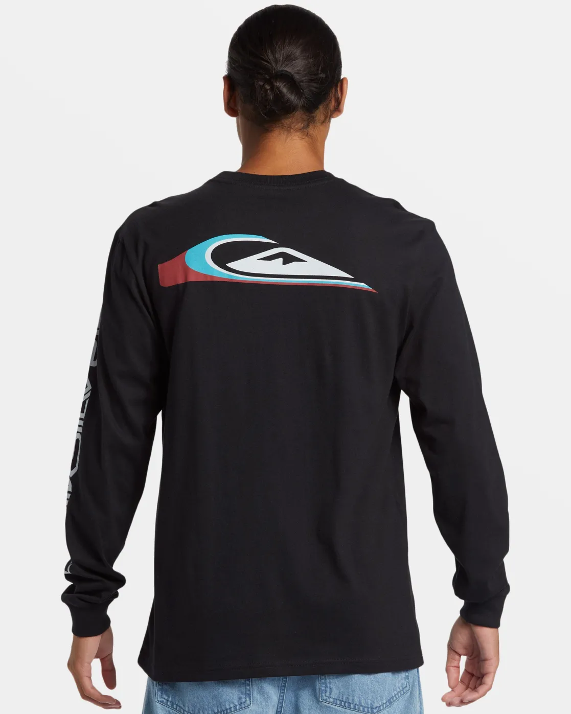 Quiksilver Tees>Warp Drive Long Sleeve T-Shirt BLACK