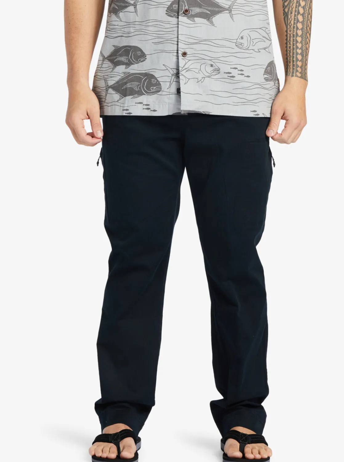 Quiksilver Pants | Pants>Waterman After Surf Elastic Waist Pants BLACK