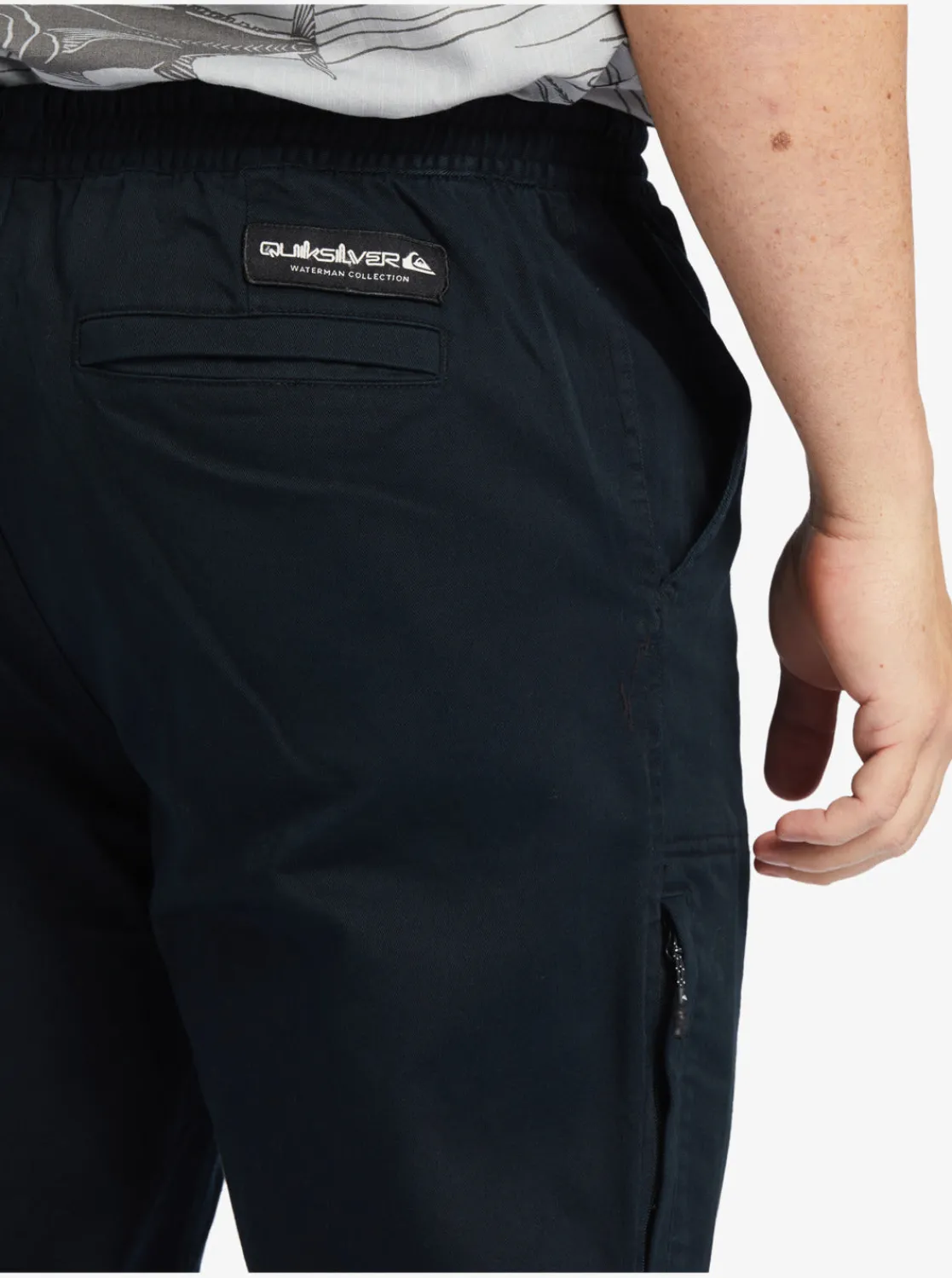 Quiksilver Pants | Pants>Waterman After Surf Elastic Waist Pants BLACK