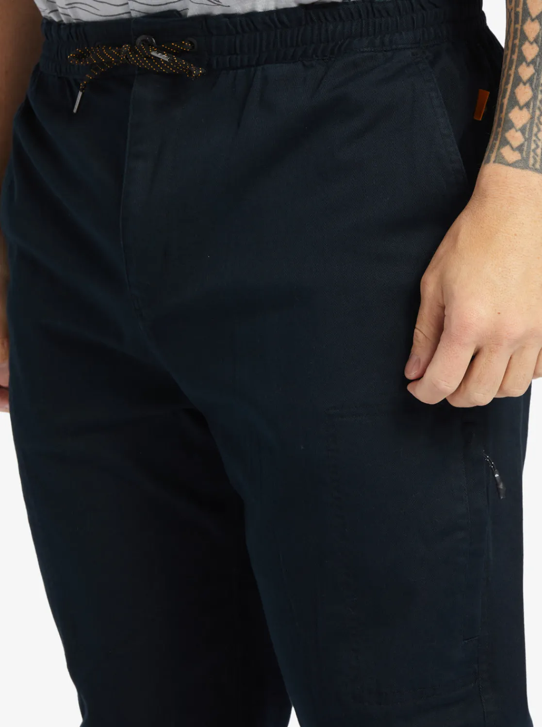 Quiksilver Pants | Pants>Waterman After Surf Elastic Waist Pants BLACK