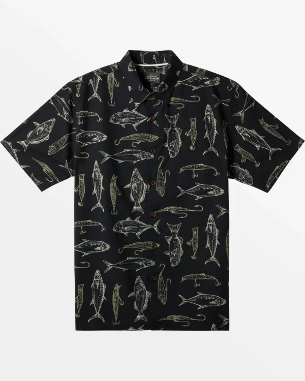Quiksilver Shirts & Polos | Shirts & Polos>Waterman Allure Short Sleeve Shirt BLACKALLUREWOVEN