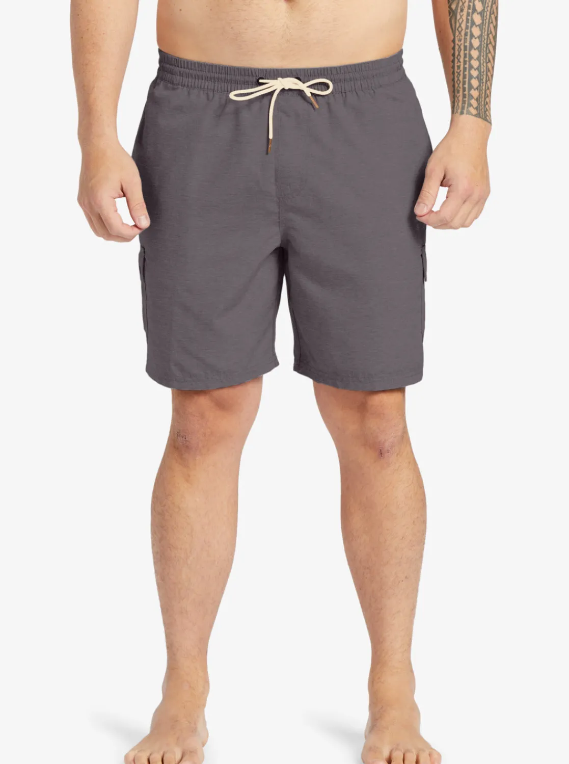 Quiksilver Boardshorts | Boardshorts>Waterman Balance 18" Swim Trunks DARKGREYHEATHER