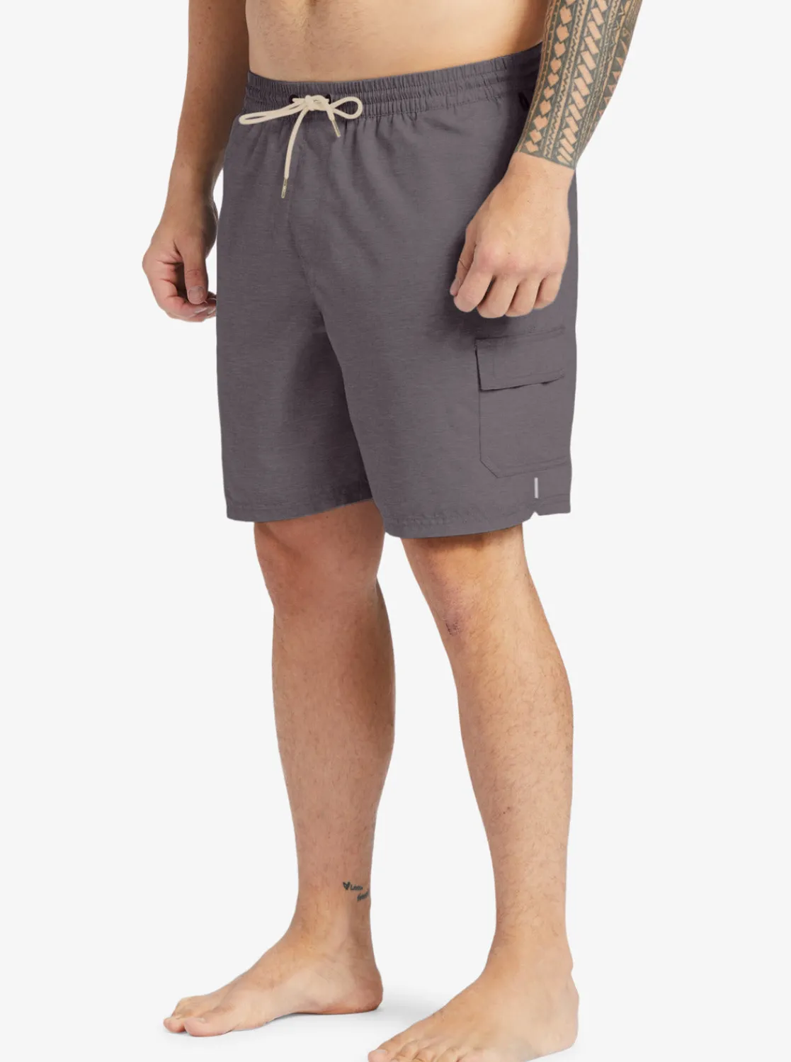 Quiksilver Boardshorts | Boardshorts>Waterman Balance 18" Swim Trunks DARKGREYHEATHER