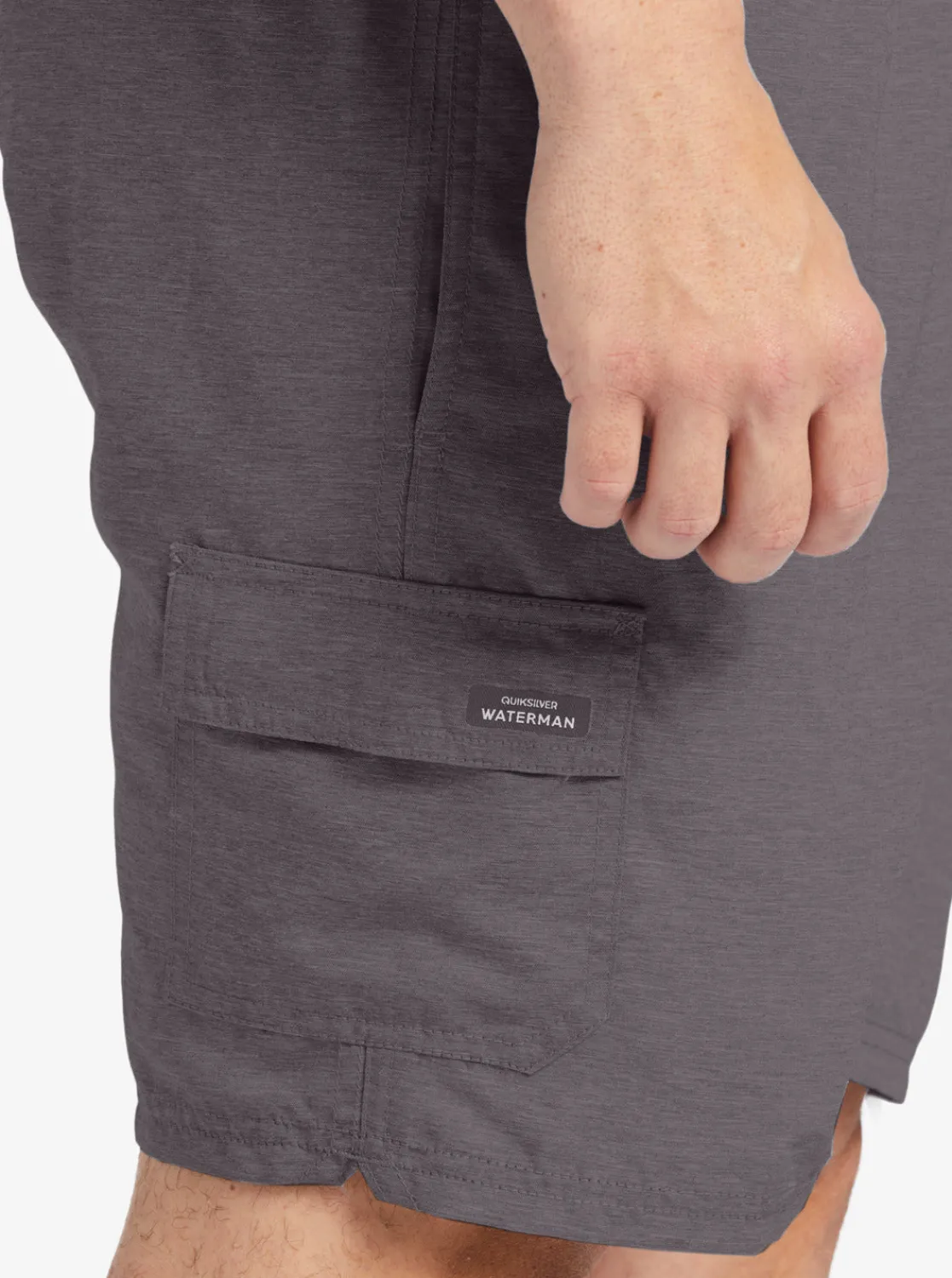 Quiksilver Boardshorts | Boardshorts>Waterman Balance 18" Swim Trunks DARKGREYHEATHER