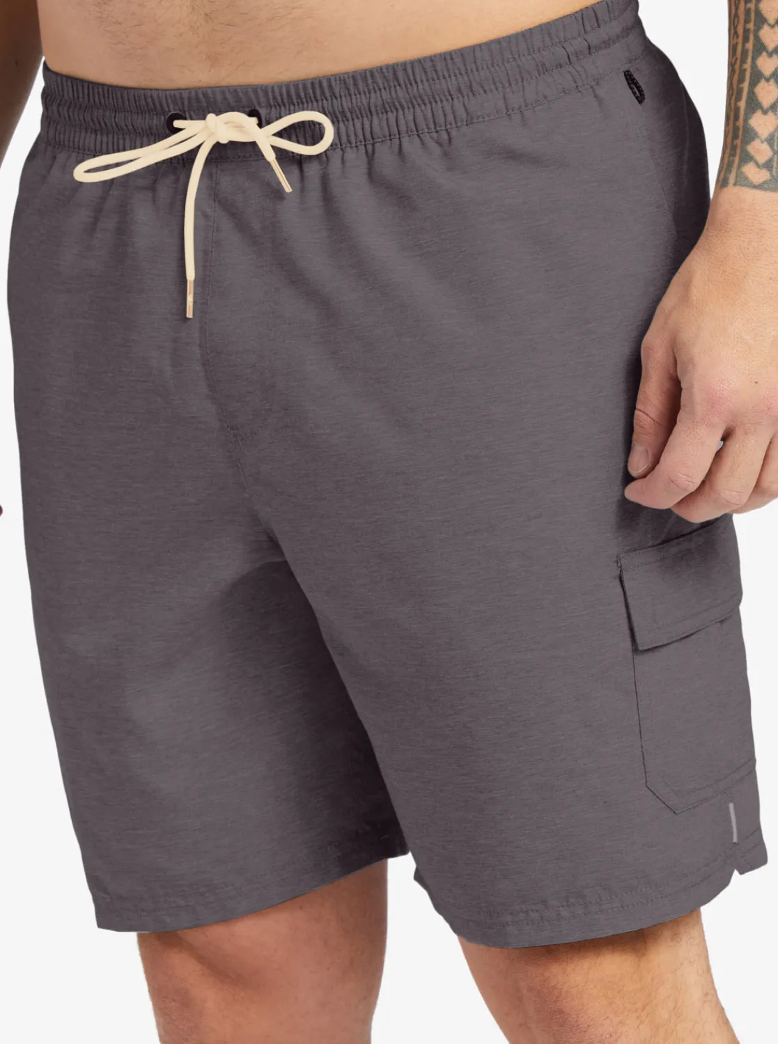 Quiksilver Boardshorts | Boardshorts>Waterman Balance 18" Swim Trunks DARKGREYHEATHER