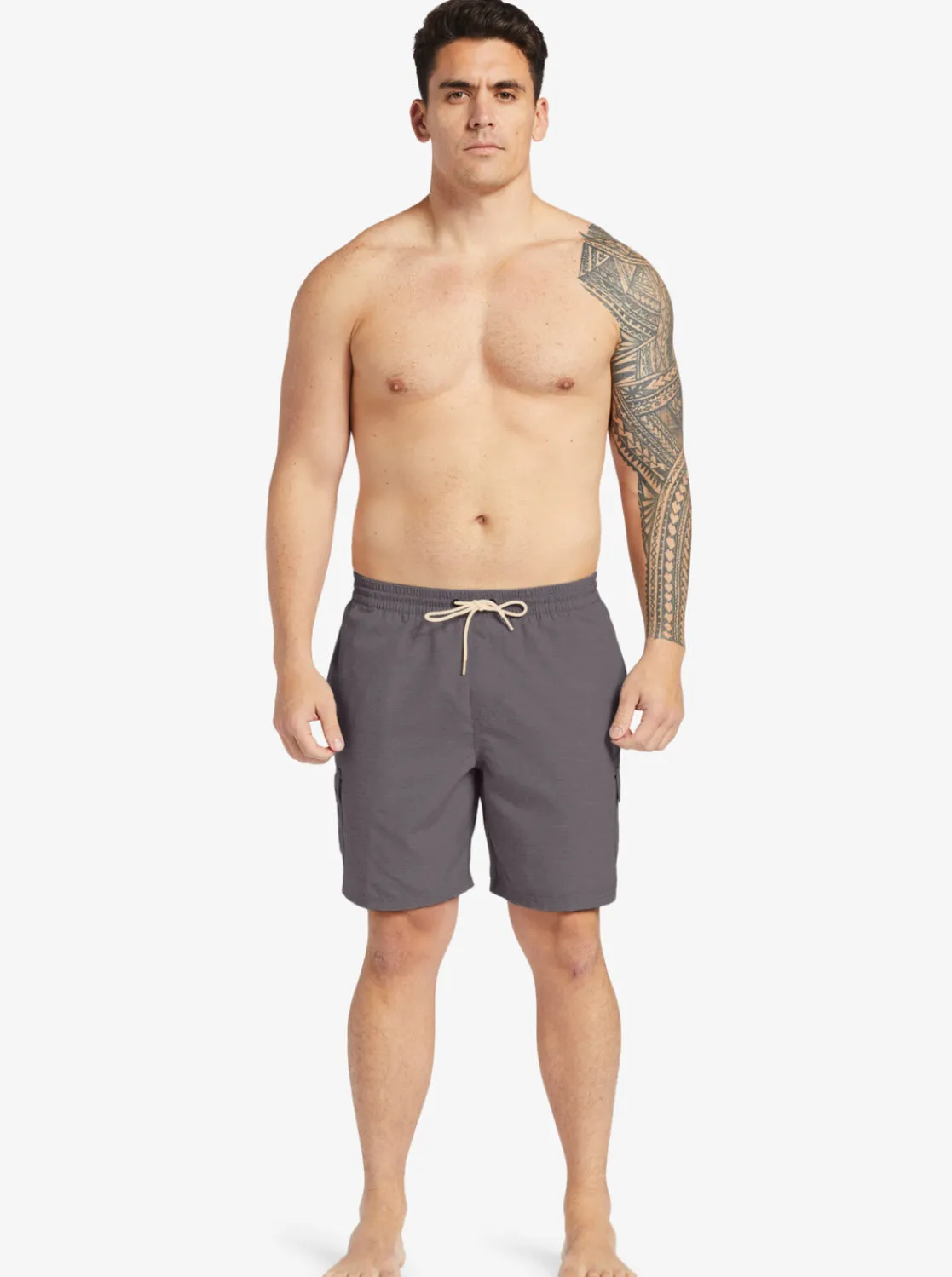 Quiksilver Boardshorts | Boardshorts>Waterman Balance 18" Swim Trunks DARKGREYHEATHER