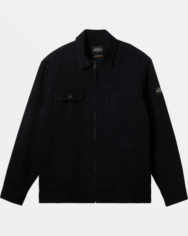 Quiksilver Jackets & Sweatshirts | Jackets>Waterman Barney Full Zip Jacket BLACK
