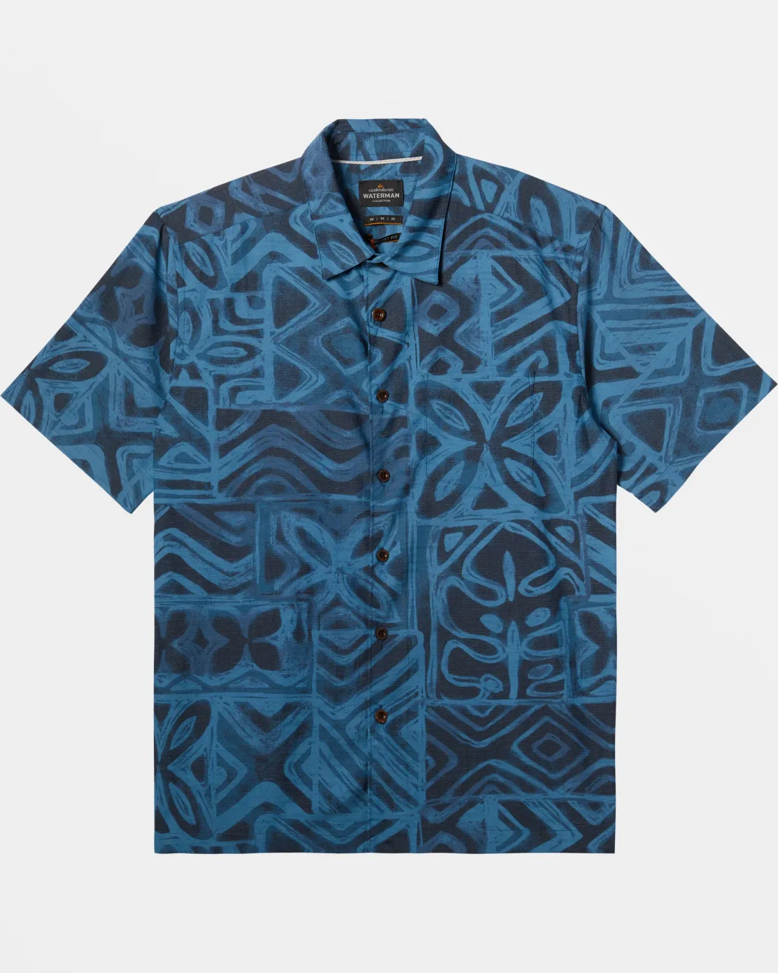 Quiksilver Shirts & Polos | Shirts & Polos>Waterman Batik Tapa Short Sleeve Shirt MAJOLICABLUEBATIKTAPA
