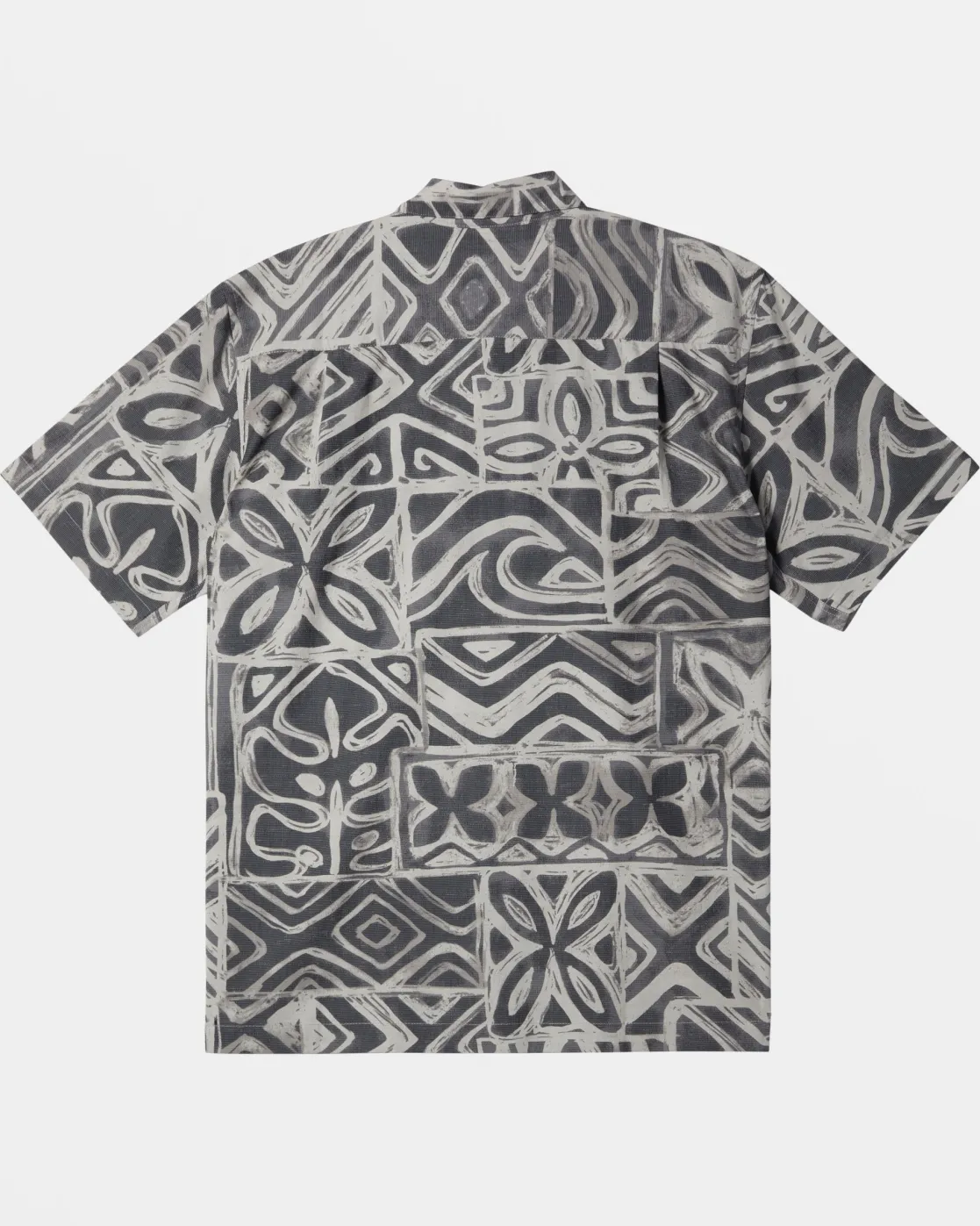 Quiksilver Shirts & Polos | Shirts & Polos>Waterman Batik Tapa Short Sleeve Shirt BLACKBATIKTAPA