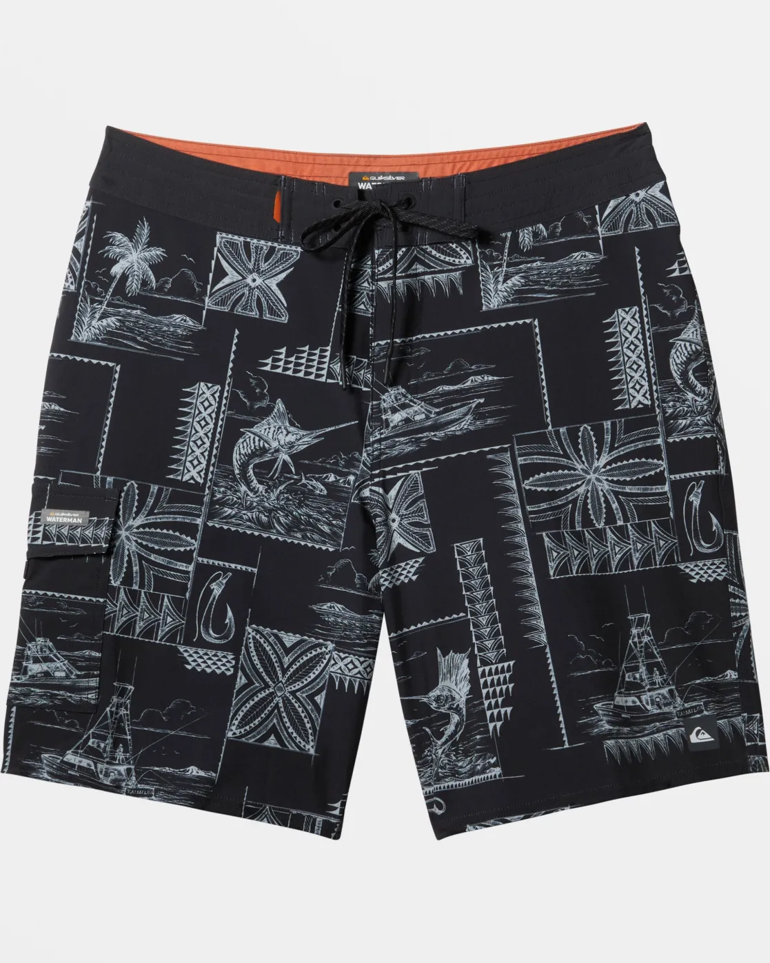Quiksilver Boardshorts | Boardshorts>Waterman Bill Fish 19" Boardshorts BLACK