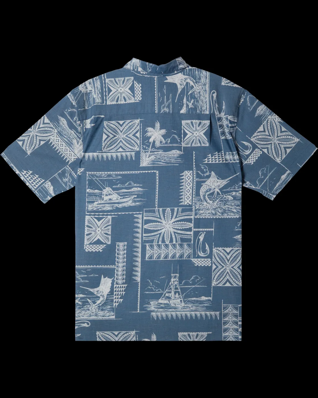 Quiksilver Shirts & Polos | Shirts & Polos>Waterman Bill Fish Short Sleeve Shirt MAJOLICABLUEBILLFISH