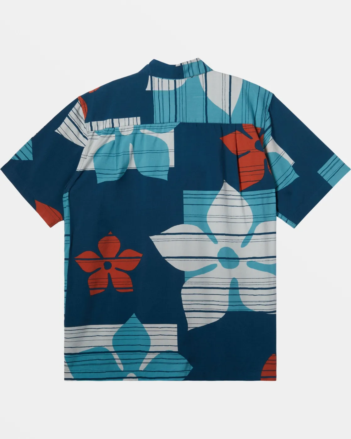 Quiksilver Shirts & Polos | Shirts & Polos>Waterman Block Head Short Sleeve Shirt MAJOLICABLUEBLOCKHEAD