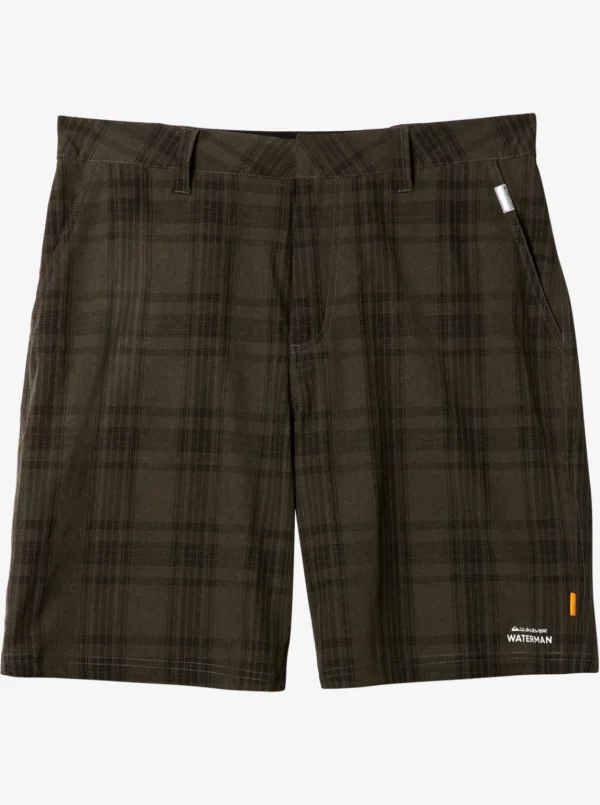Quiksilver Shorts & Amphibians | Shorts & Amphibians>Waterman Bonzer Amphibian 19" Hybrid Shorts DARKGREYHEATHER