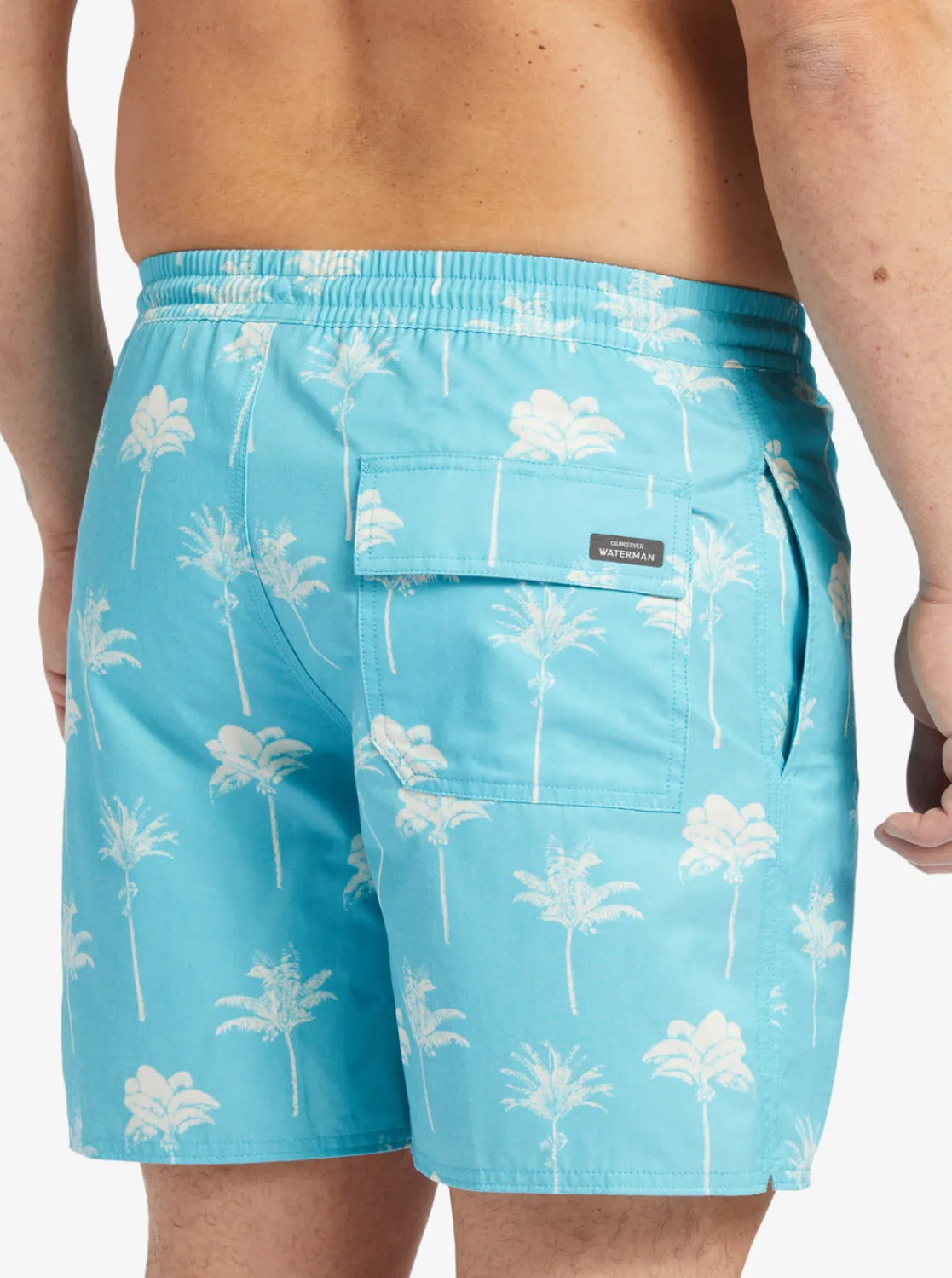Quiksilver Boardshorts | Boardshorts>Waterman Cliffside 17" Swim Trunks SCUBABLUEAMAZEDPALM