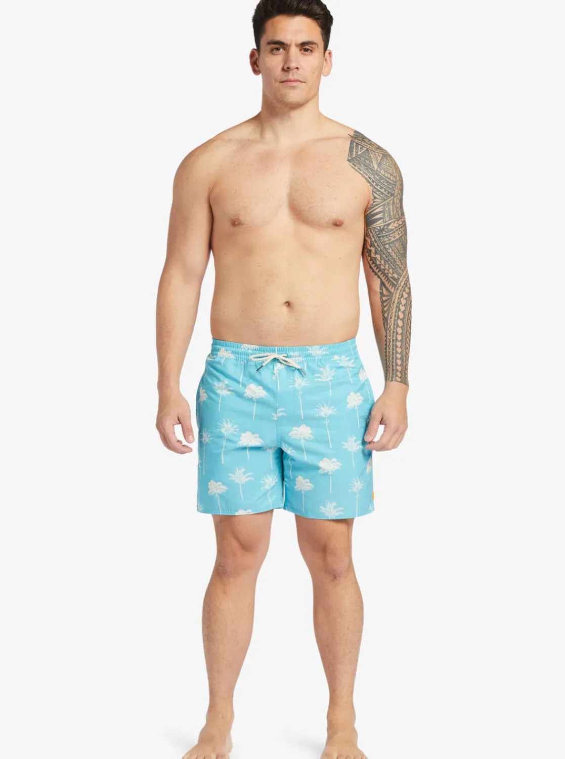Quiksilver Boardshorts | Boardshorts>Waterman Cliffside 17" Swim Trunks SCUBABLUEAMAZEDPALM