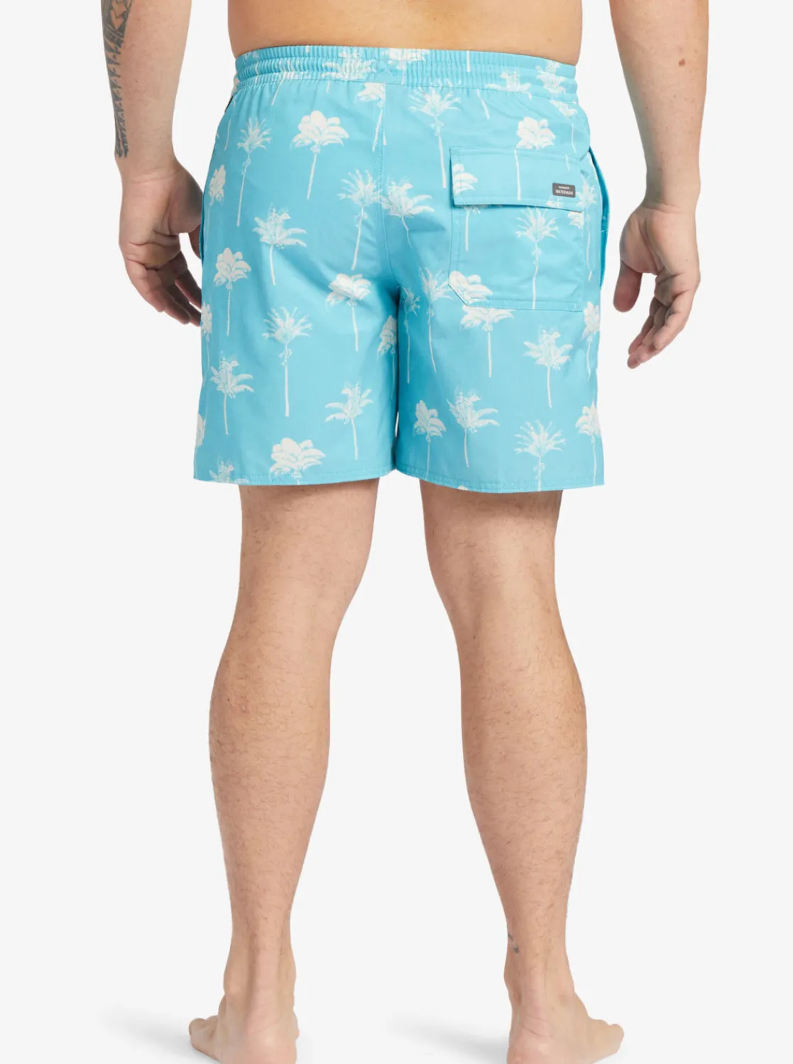 Quiksilver Boardshorts | Boardshorts>Waterman Cliffside 17" Swim Trunks SCUBABLUEAMAZEDPALM