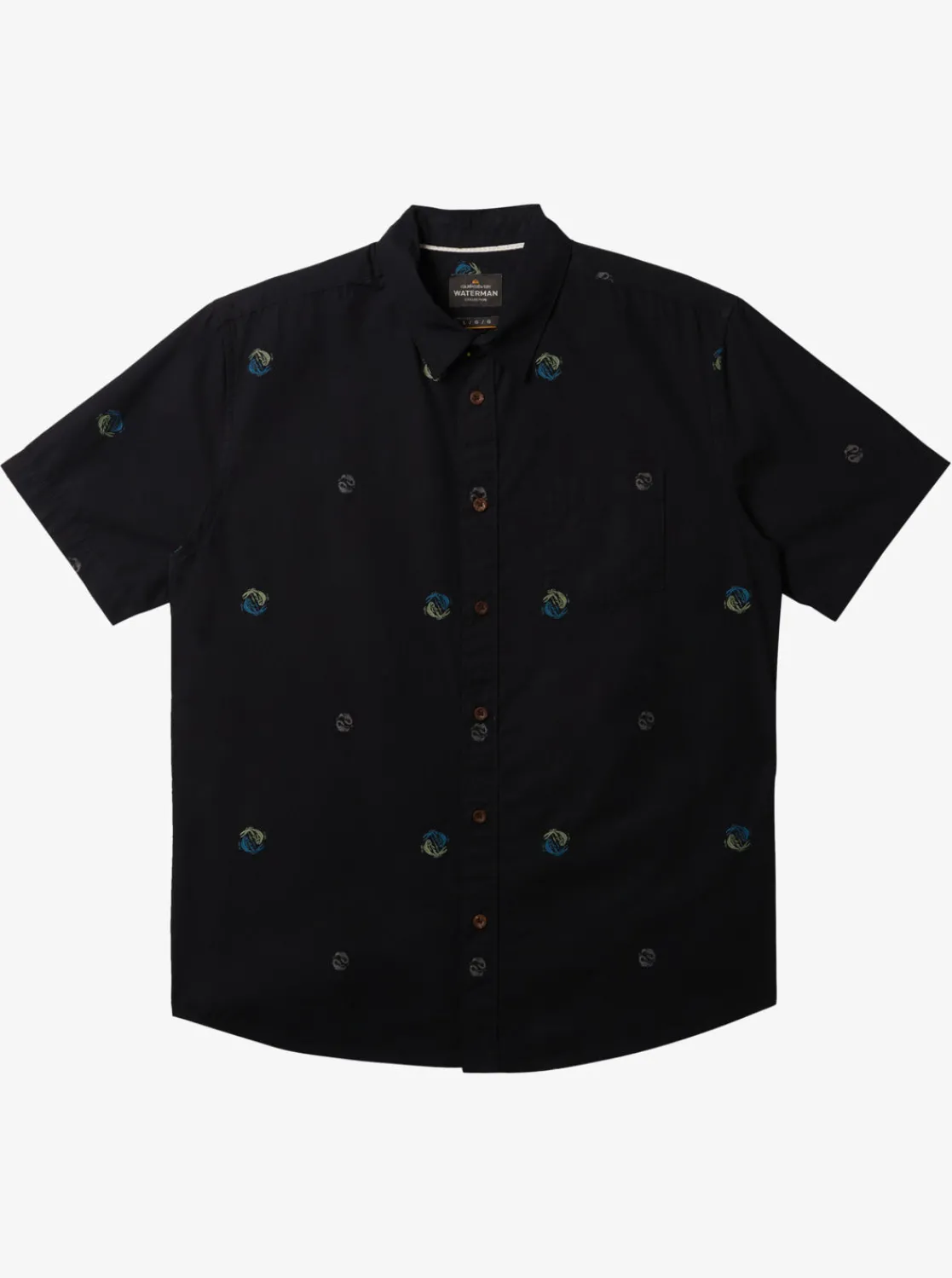 Quiksilver Shirts & Polos | Shirts & Polos>Waterman Clippa Shirt BLACKCLIPPAWOVEN
