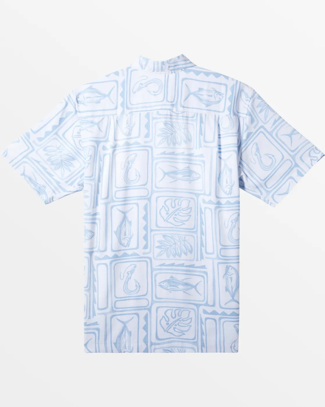 Quiksilver Shirts & Polos | Shirts & Polos>Waterman Framed Fish Short Sleeve Shirt WHITEFRAMEDFISHWOVEN