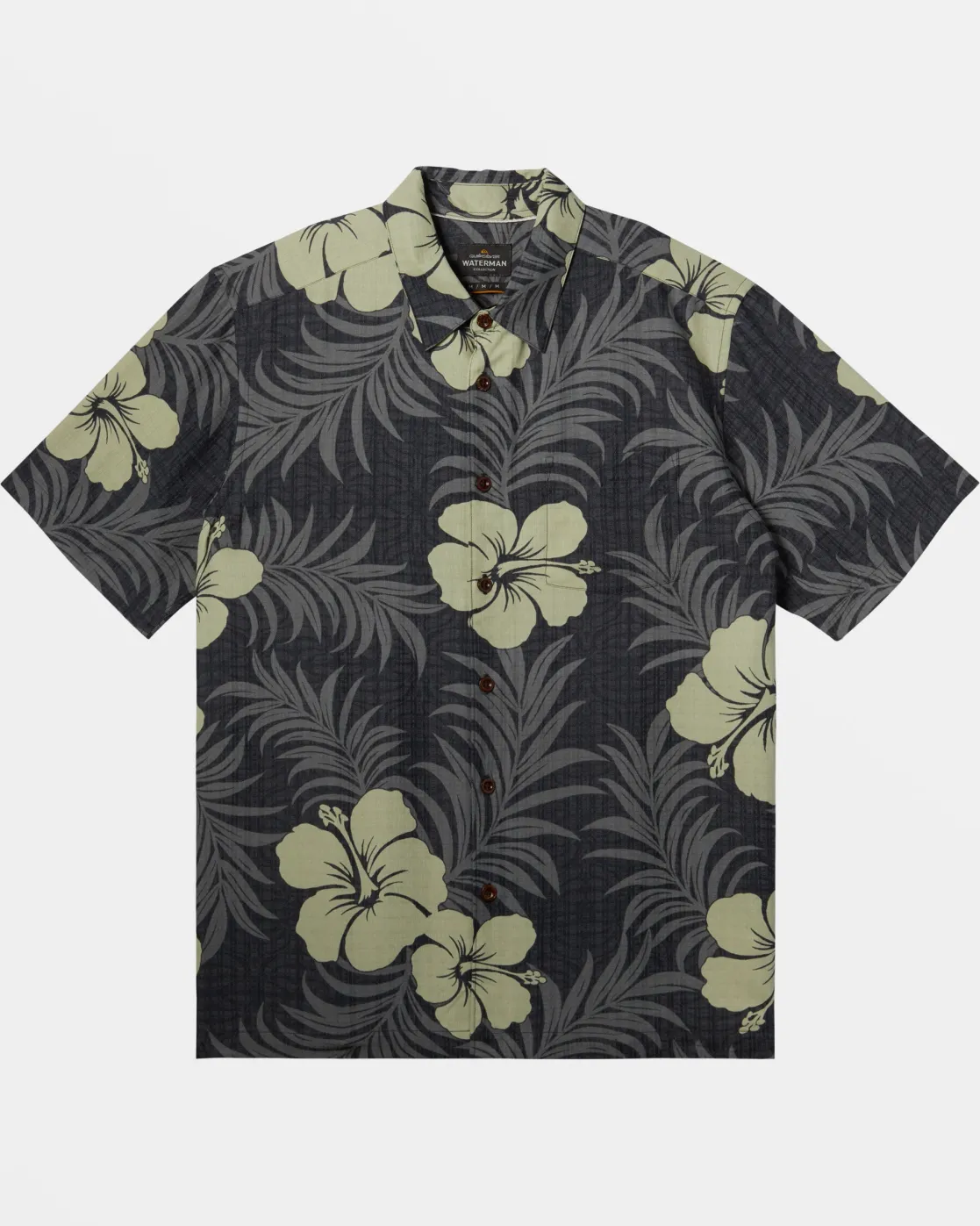 Quiksilver Shirts & Polos | Shirts & Polos>Waterman Full Bloom Short Sleeve Shirt BLACKFULLBLOOM