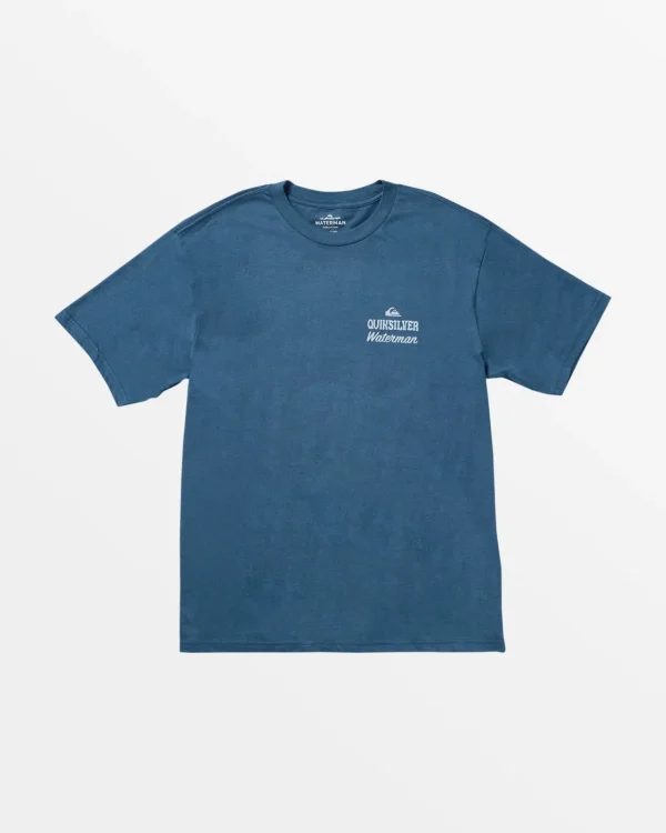 Quiksilver Tees | Tees>Waterman Hall Pass T-Shirt ENSIGNBLUE