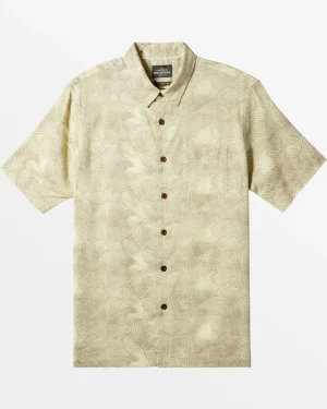 Quiksilver Shirts & Polos>Waterman High Tide Short Sleeve Shirt DOUBLECREAMHIGHTIDEWOVEN