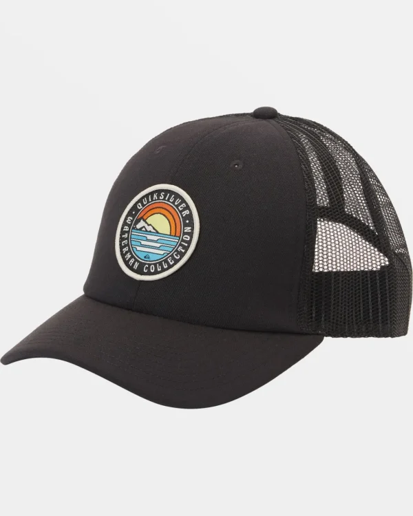 Quiksilver Accessories | Hats>Waterman Hook Minded Trucker Hat JETBLACK