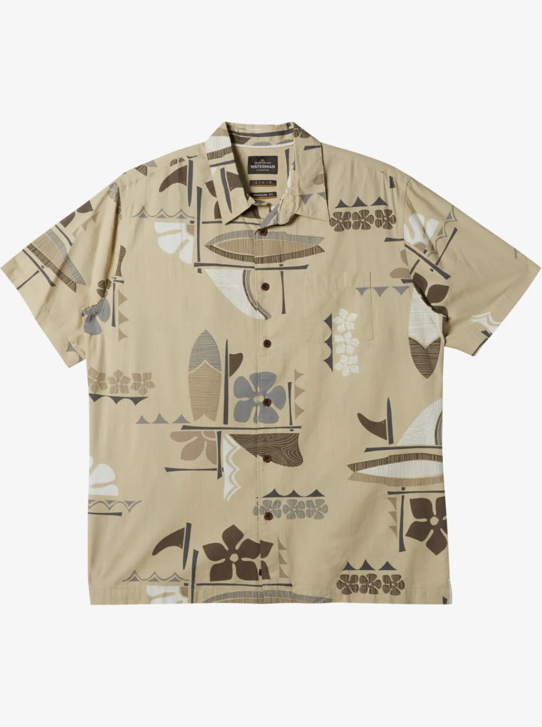 Quiksilver Shirts & Polos>Waterman Legends Shirt OYSTERLEGENDSWOVEN