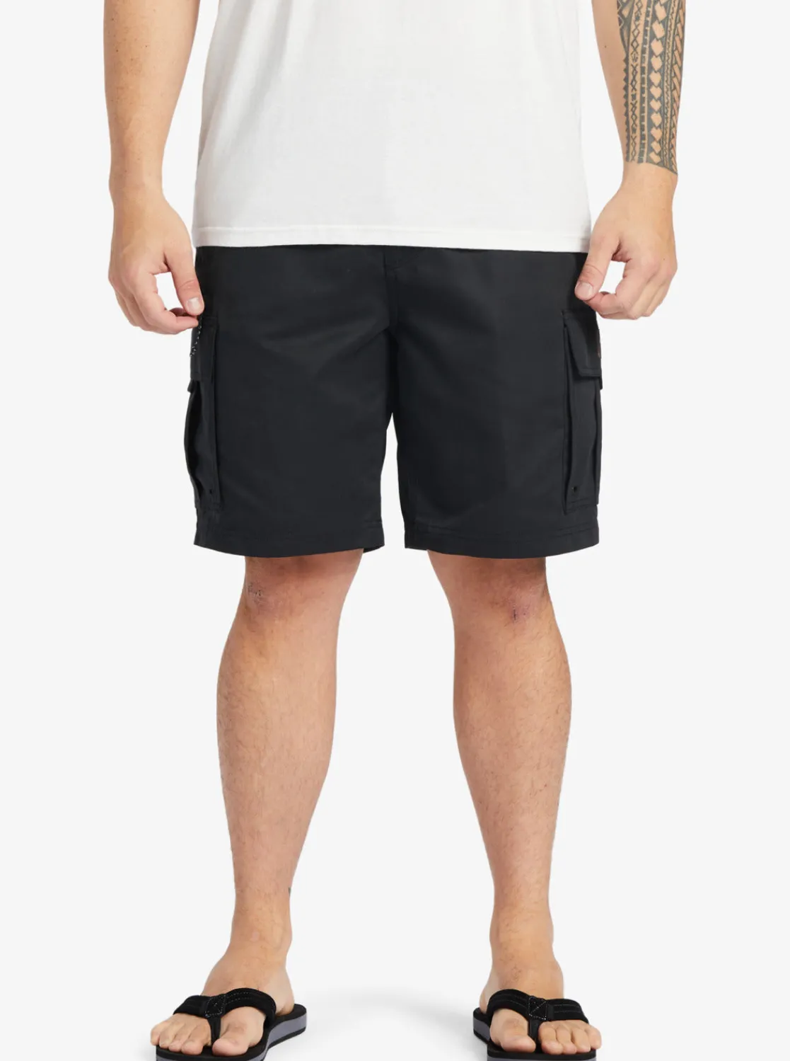 Quiksilver Shorts & Amphibians | Shorts & Amphibians>Waterman Maldive Atoll Cargo 20" Shorts BLACK