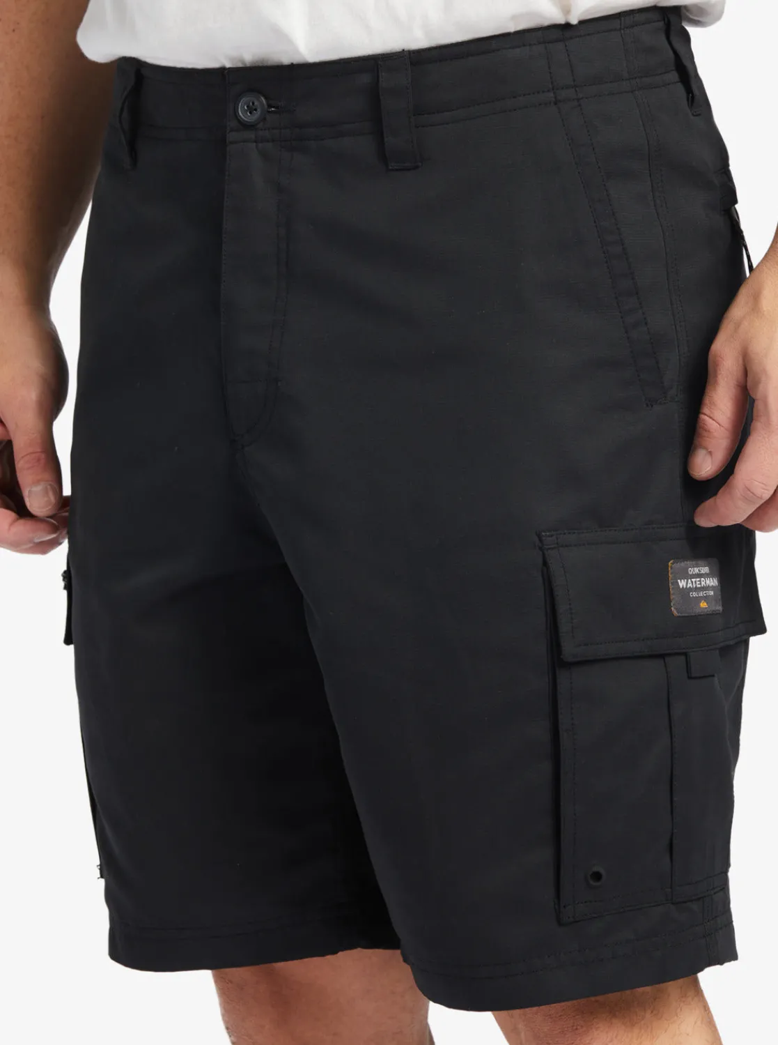 Quiksilver Shorts & Amphibians | Shorts & Amphibians>Waterman Maldive Atoll Cargo 20" Shorts BLACK