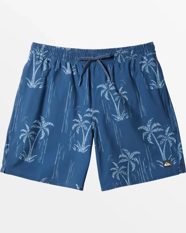 Quiksilver Boardshorts | Boardshorts>Waterman Shady Palms 18'' Elastic Waist Trunks SHADYPALM-ENSIGNBLUE