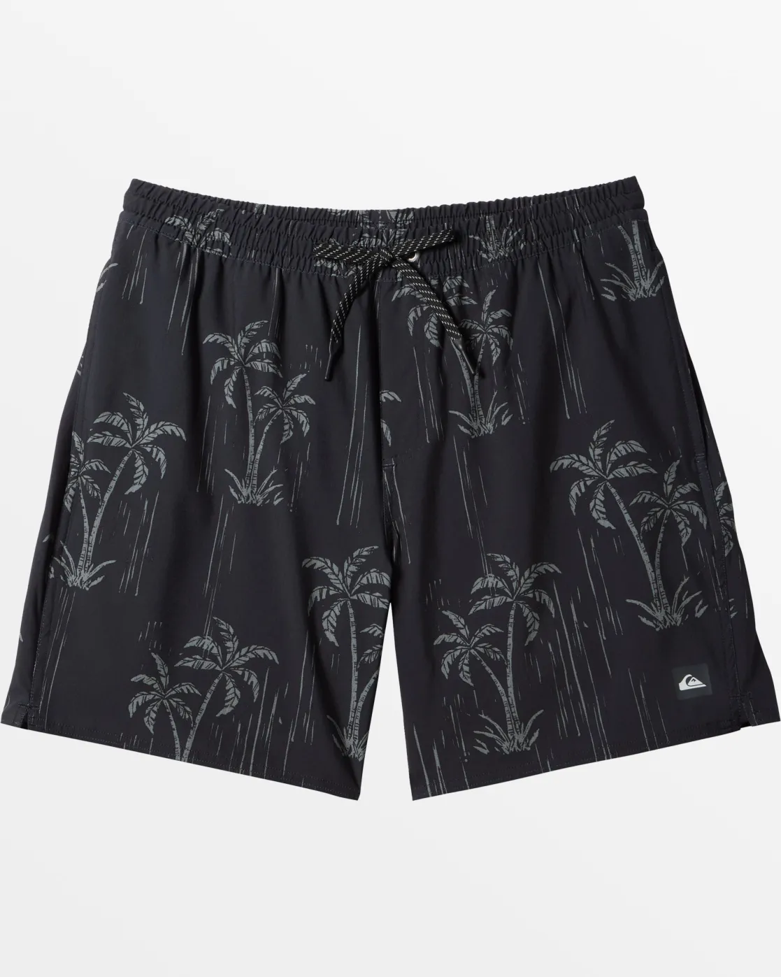 Quiksilver Boardshorts | Boardshorts>Waterman Shady Palms 18'' Elastic Waist Trunks SHADYPALM-BLACK