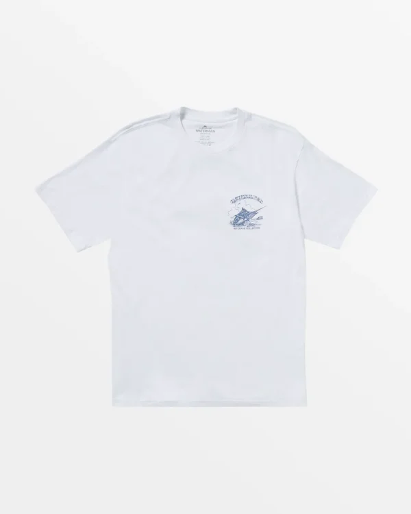 Quiksilver Tees | Tees>Waterman Sketch Artist T-Shirt WHITE