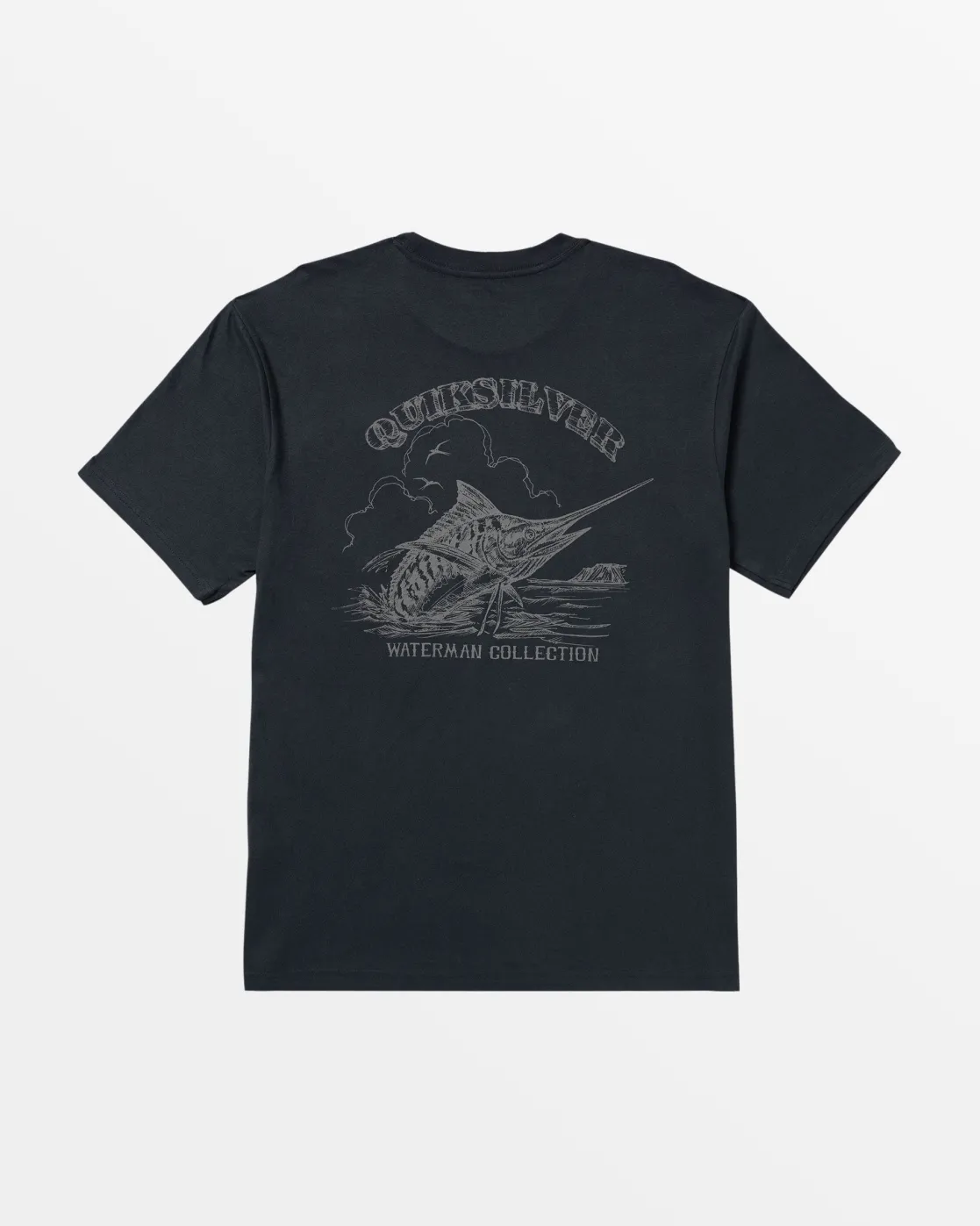 Quiksilver Tees | Tees>Waterman Sketch Artist T-Shirt BLACK