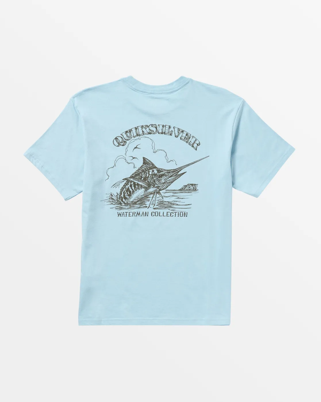 Quiksilver Tees | Tees>Waterman Sketch Artist T-Shirt DREAMBLUE