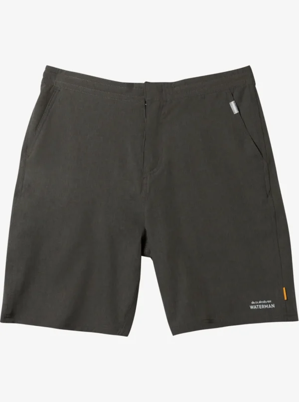 Quiksilver Shorts & Amphibians | Shorts & Amphibians>Waterman Suva Amphibian 20" Hybrid Shorts DARKGREYHEATHER