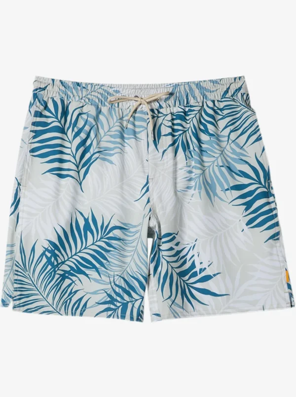 Quiksilver Boardshorts | Boardshorts>Waterman Wild Fern 17" Swim Trunks WILDFERNDAWNBLUE