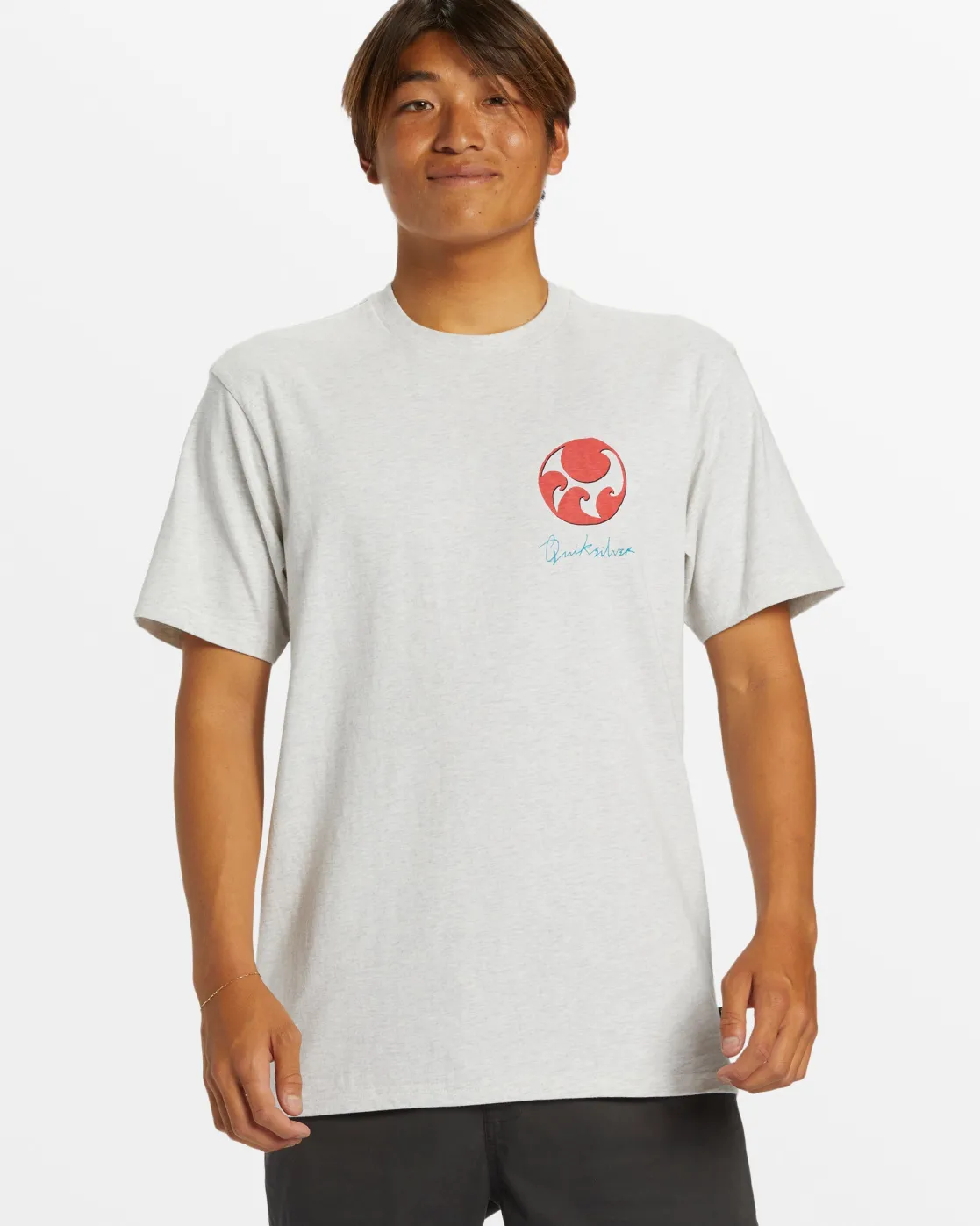 Quiksilver Tees>Wave After Wave T-Shirt - SNOWHEATHER