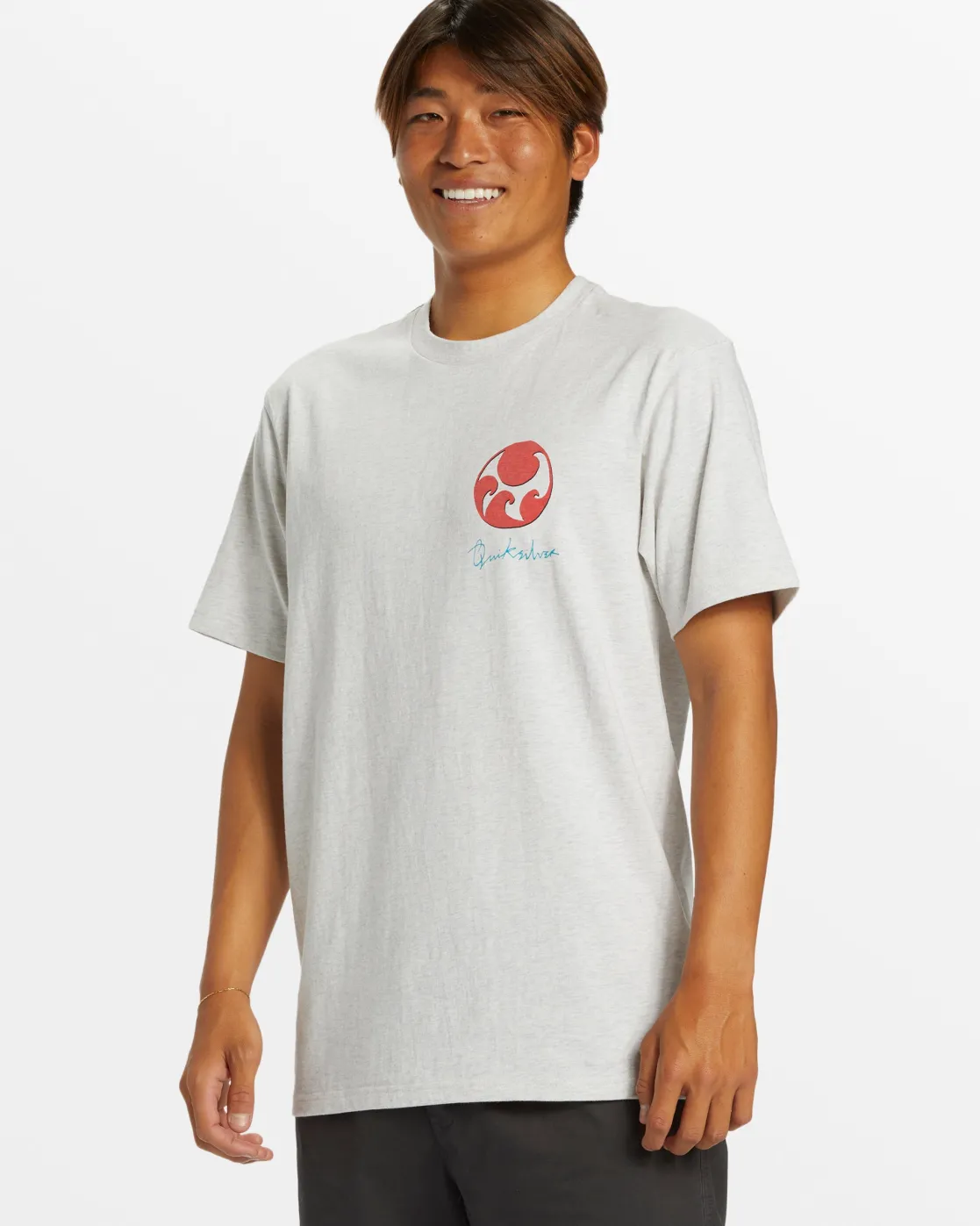 Quiksilver Tees>Wave After Wave T-Shirt - SNOWHEATHER